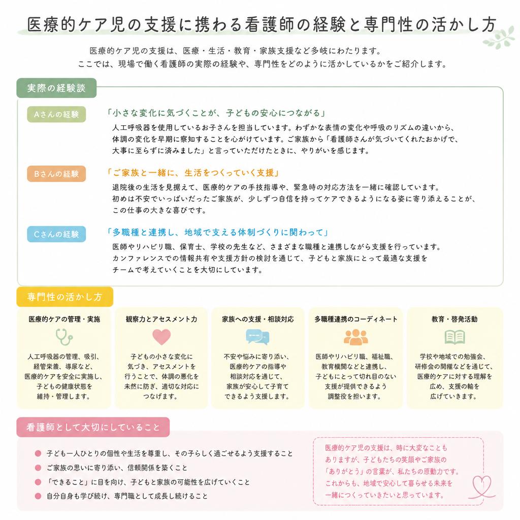 看護師の経験が活かせる環境